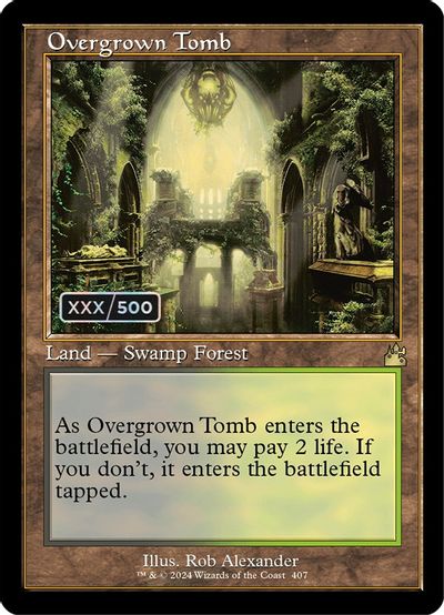 Overgrown Tomb (Retro Frame) (Serial Numbered) card art