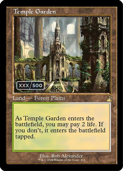 Temple Garden (Retro Frame) (Serial Numbered) card art
