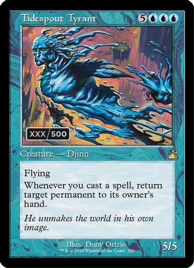Tidespout Tyrant (Retro Frame) (Serial Numbered) card art