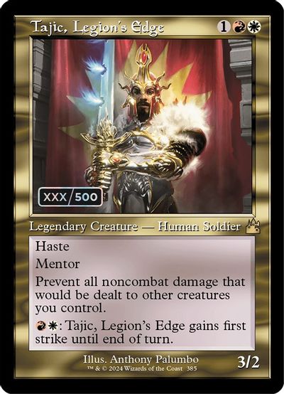 Tajic, Legion's Edge (Retro Frame) (Serial Numbered) card art