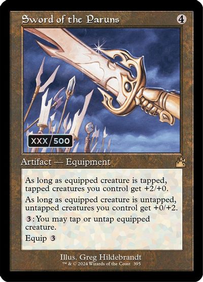 Sword of the Paruns (Retro Frame) (Serial Numbered) card art