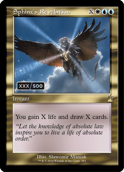 Sphinx's Revelation (Retro Frame) (Serial Numbered) card art