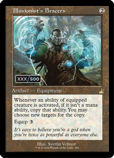 Illusionist's Bracers (Retro Frame) (Serial Numbered) card art