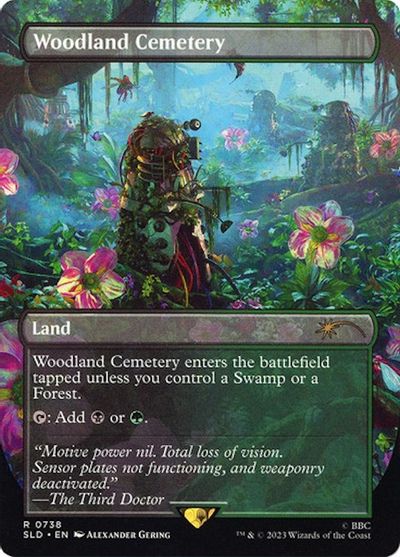 Woodland Cemetery card art