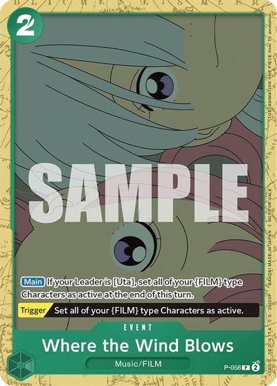 Where the Wind Blows (Starter Deck 11: Uta Deck Battle) card art