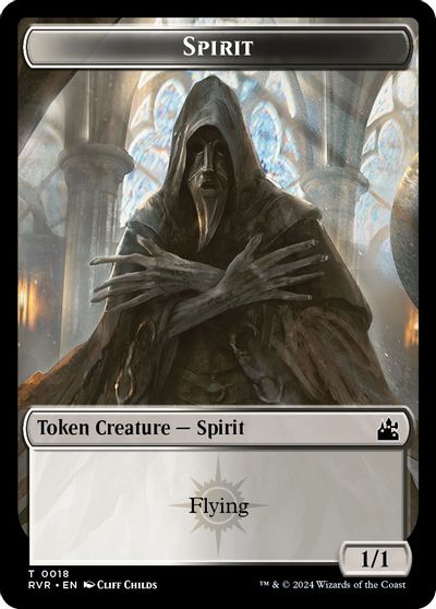 Spirit (0018) // Spirit (0004) Double-Sided Token card art