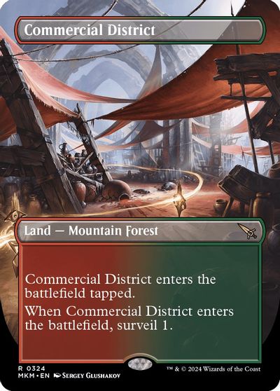 Commercial District (Borderless) card art