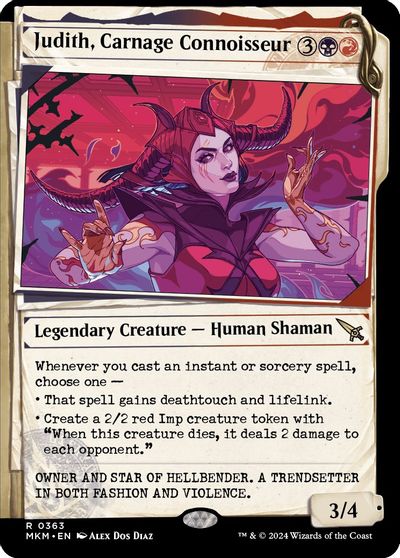 Judith, Carnage Connoisseur (Showcase) card art