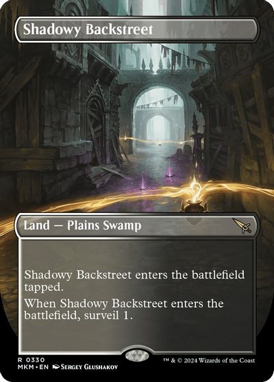 Shadowy Backstreet (Borderless) card art