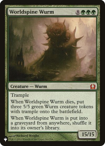 Worldspine Wurm card art
