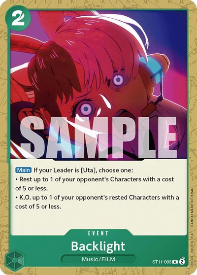 Backlight card art