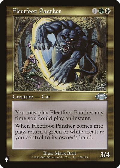 Fleetfoot Panther card art