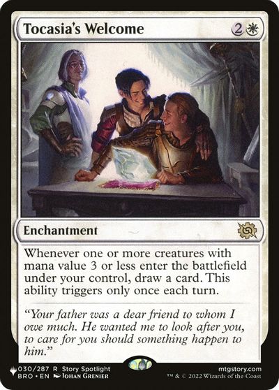 Tocasia's Welcome card art