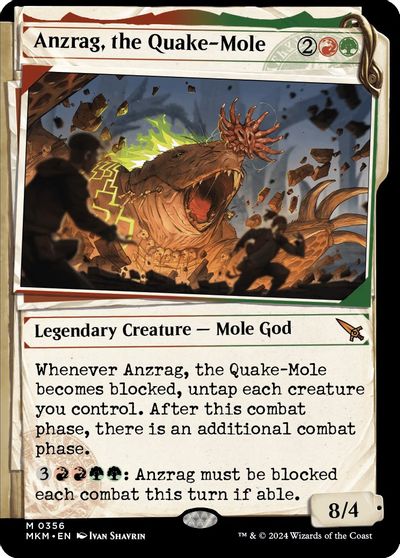 Anzrag, the Quake-Mole (Showcase) card art