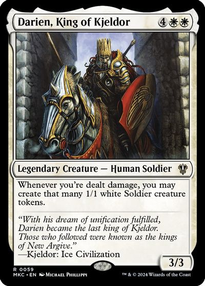 Darien, King of Kjeldor card art