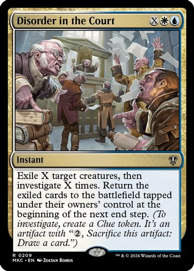 Disorder in the Court card art