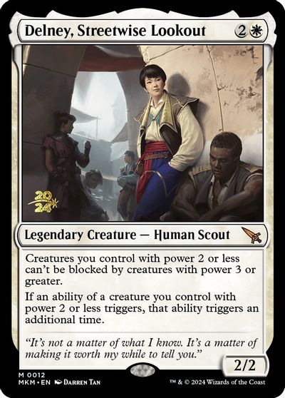 Delney, Streetwise Lookout card art