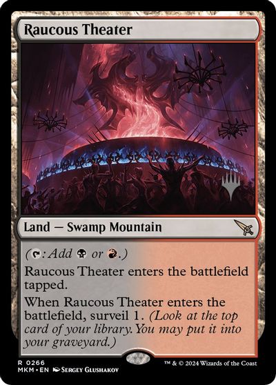 Raucous Theater card art
