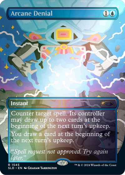 Arcane Denial (1545) (Rainbow Foil) card art