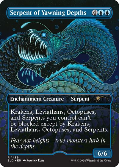 Serpent of Yawning Depths card art