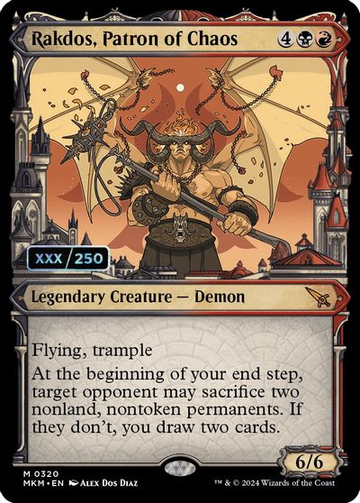 Rakdos, Patron of Chaos (Serial Numbered) card art
