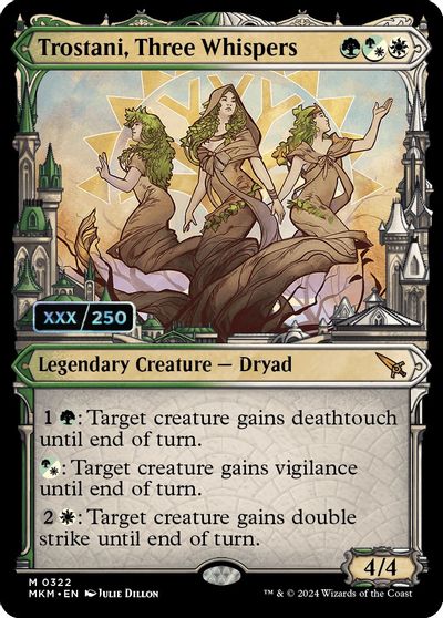 Trostani, Three Whispers (Serial Numbered) card art