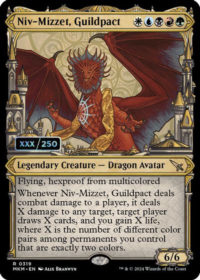 Niv-Mizzet, Guildpact (Serial Numbered) card art
