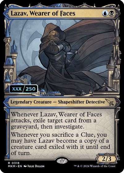 Lazav, Wearer of Faces (Serial Numbered) card art