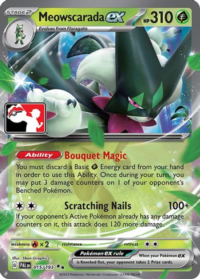 Meowscarada ex card art
