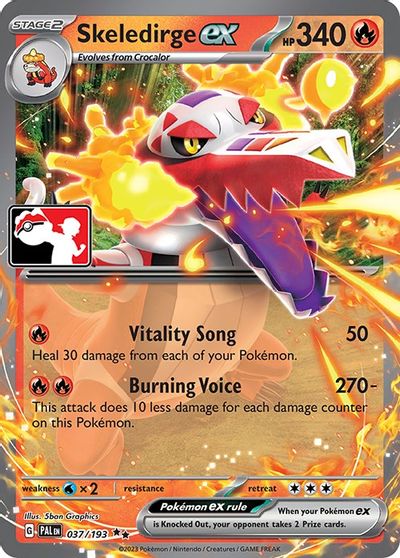 Skeledirge ex - 037/193 card art