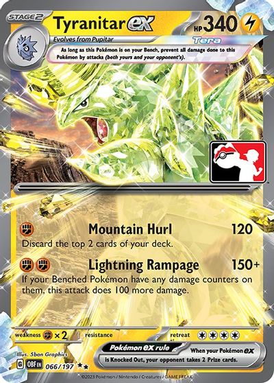 Tyranitar ex - 066/197 card art