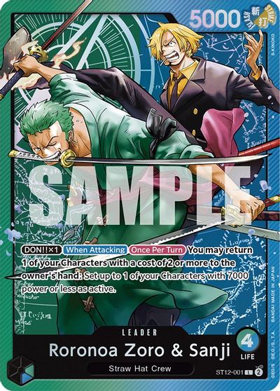 Roronoa Zoro & Sanji card art