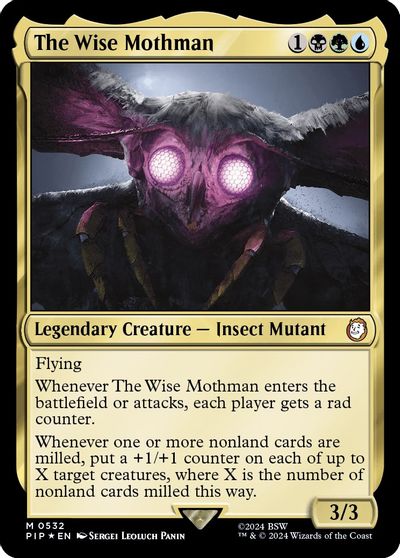The Wise Mothman (Surge Foil) card art