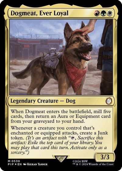 Dogmeat, Ever Loyal (Surge Foil) card art
