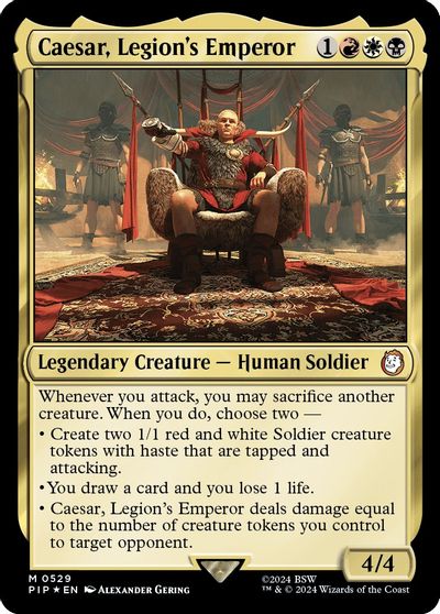 Caesar, Legion's Emperor (Surge Foil) card art