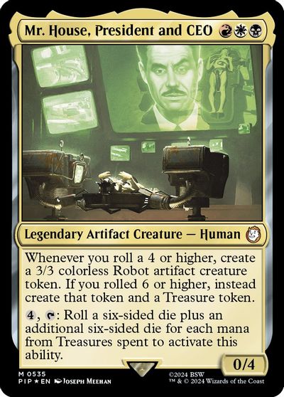 Mr. House, President and CEO (Surge Foil) card art