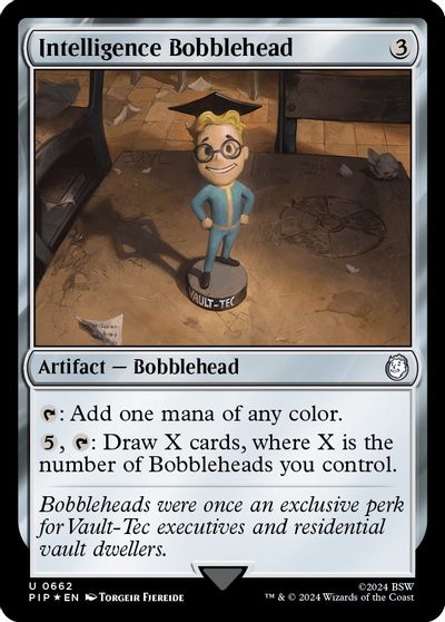 Intelligence Bobblehead (Surge Foil) card art