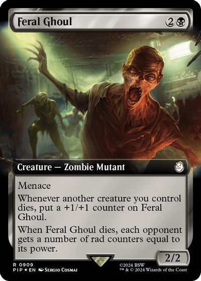 Feral Ghoul (Extended Art) (Surge Foil) card art