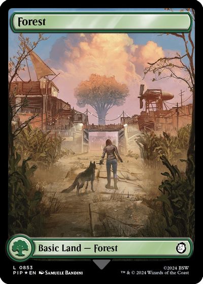 Forest (0853) (Surge Foil) card art