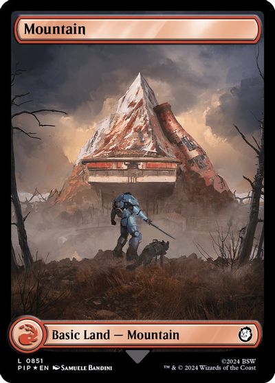 Mountain (0851) (Surge Foil) card art