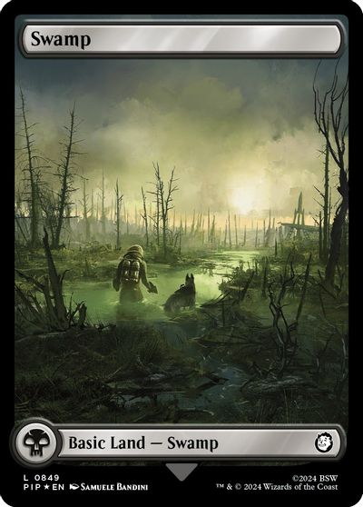 Swamp (0849) (Surge Foil) card art