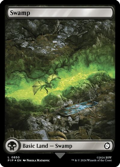 Swamp (0850) (Surge Foil) card art