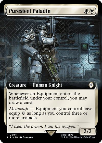 Puresteel Paladin (Extended Art) (Surge Foil) card art