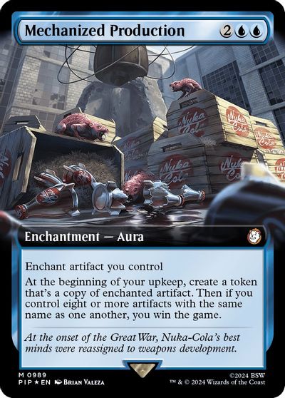 Mechanized Production (Extended Art) (Surge Foil) card art