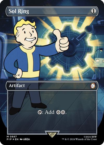 Sol Ring (Borderless) (Surge Foil) card art