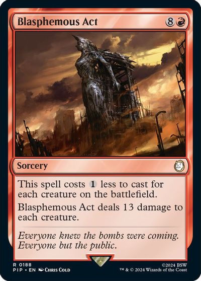 Blasphemous Act card art
