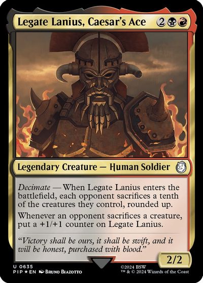 Legate Lanius, Caesar's Ace (Surge Foil) card art