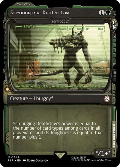 Scrounging Deathclaw - Tarmogoyf (Showcase) card art