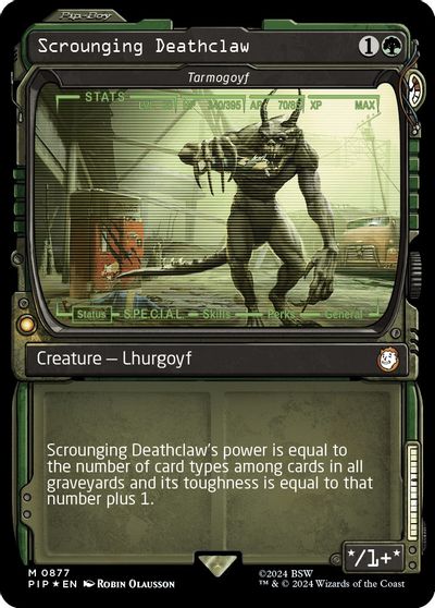 Scrounging Deathclaw - Tarmogoyf (Showcase) (Surge Foil) card art