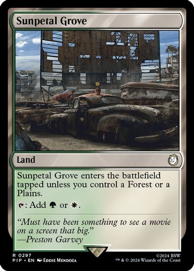 Sunpetal Grove card art